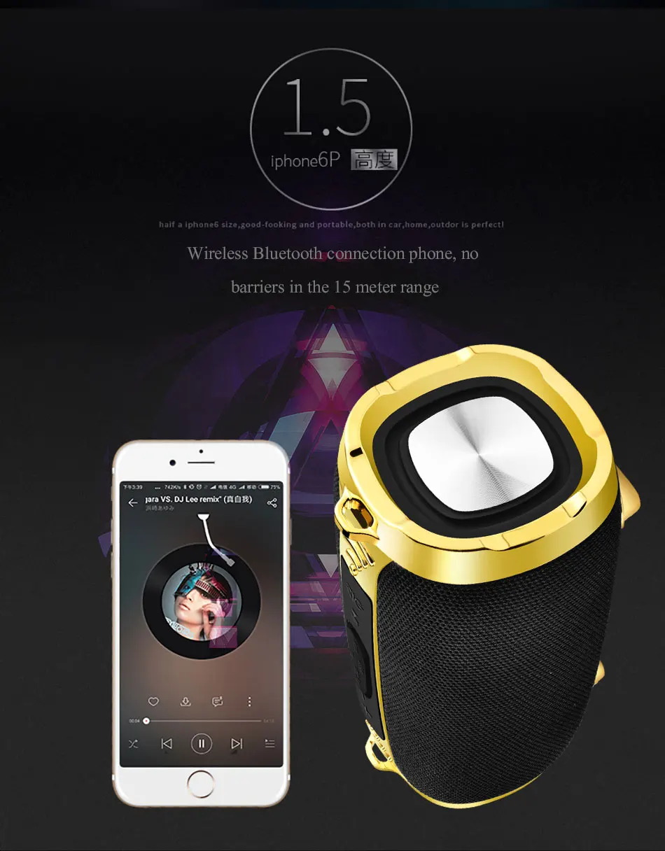 LIGE портативный Bluetooth динамик звуковая система 20 Вт стерео музыка объемный водонепроницаемый открытый динамик Поддержка TF карта AUX USB+ коробка