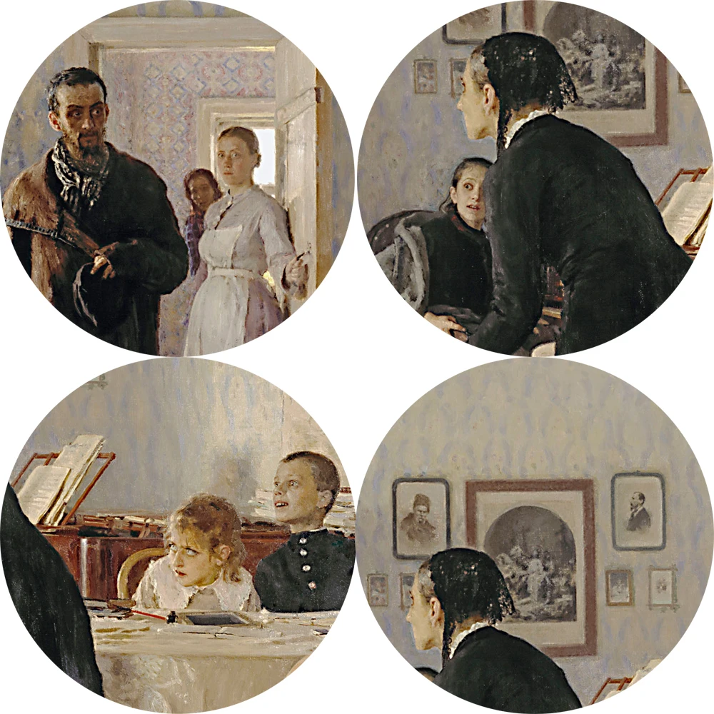 Ilya Repin Знаменитая Картина на холсте для гостиной Классическая неожиданная