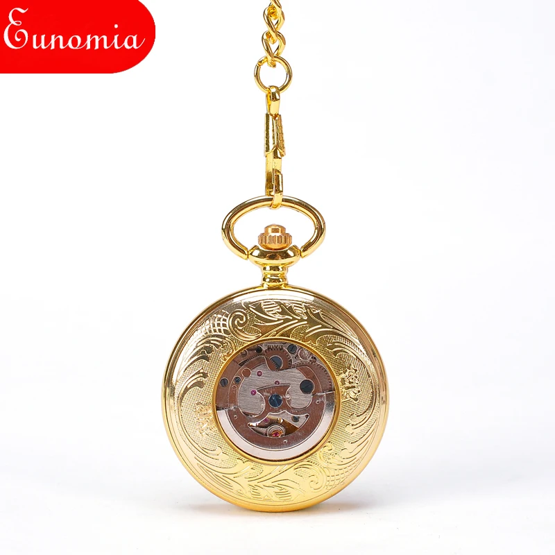 Роскошные карманные часы с подвеской в виде золотого Феникса цепочкой