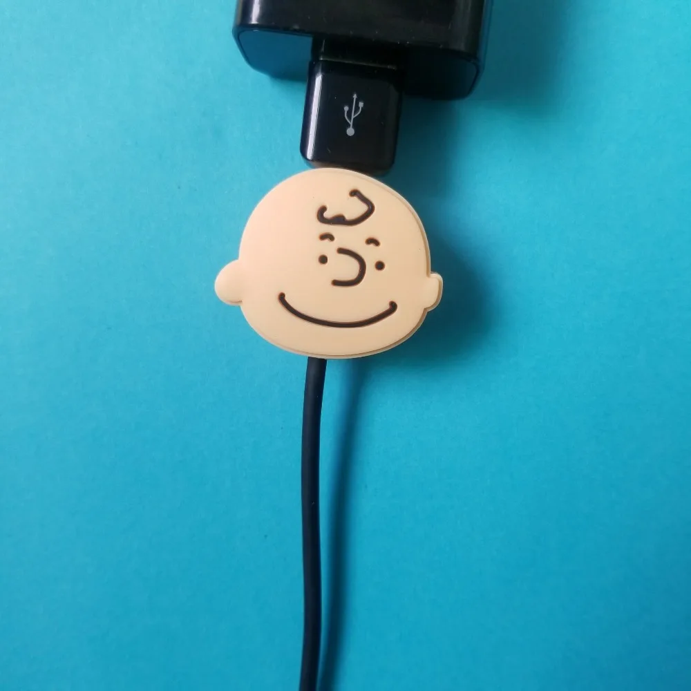 Мультфильм линия данных протектор кабель протектор Зарядное устройство USB сматывание кабеля для Apple IPhone для samsung защита кабеля украшение