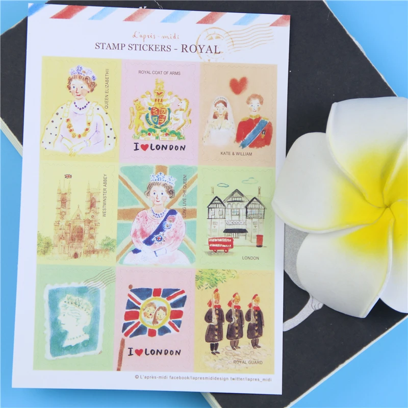 Сделай Сам Скрапбукинг милый кавайный пейзаж штамп наклейка s для дневника