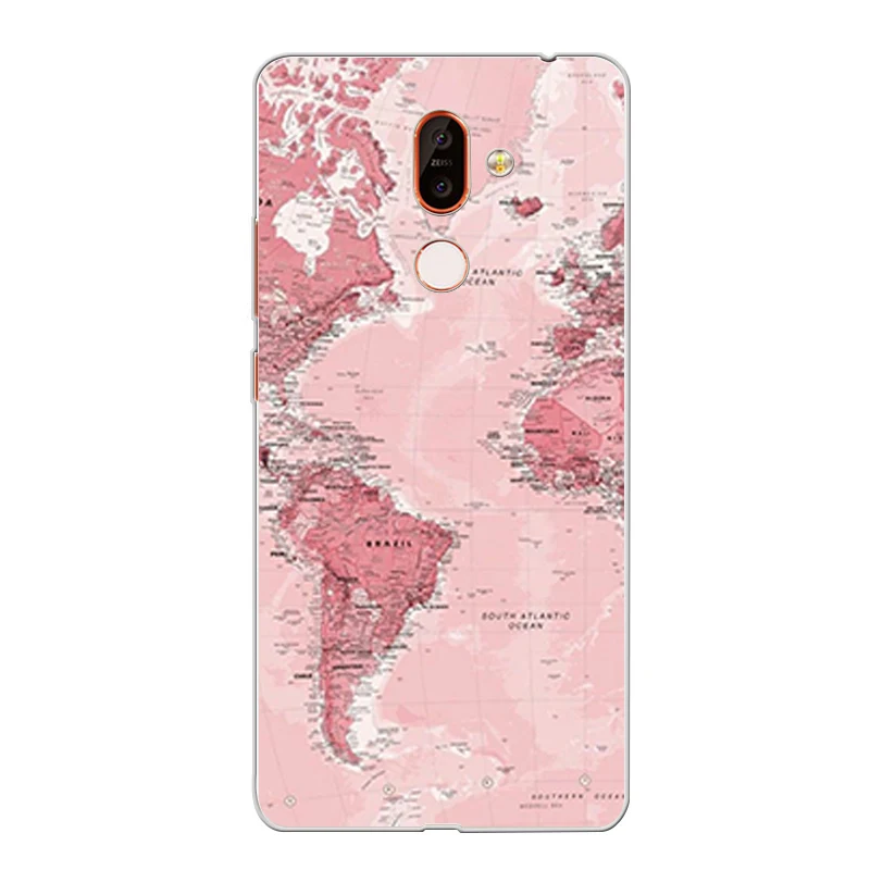 Ciciber чехол для телефона Nokia 9 PureView 1 2 3 5 6 7 8 Sirocco мягкая задняя крышка Plus карта мира |
