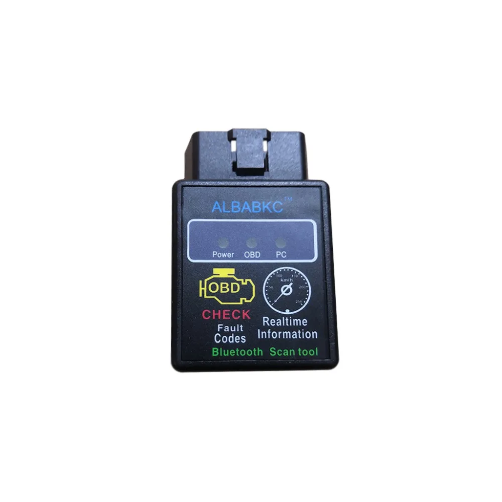 ALBABKC OBD сканирование черный Мини ELM327 Bluetooth автоматический диагностический