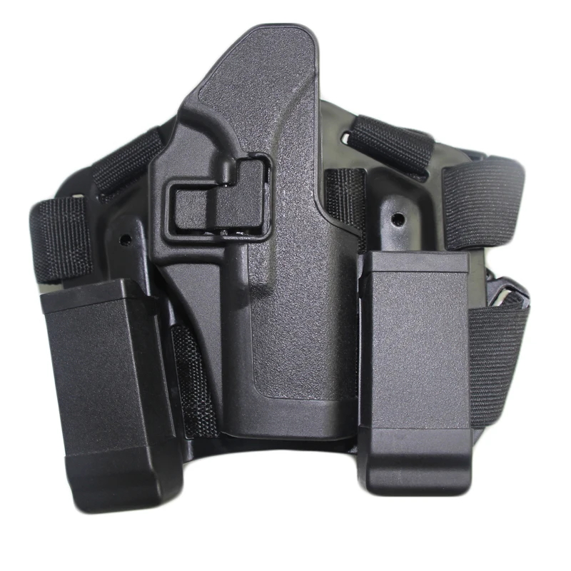 

GL 17 Gun Holster Tactical Right Leg Thigh Holster w/ Magazine Pouch Gl0ck 17 19 22 23 31 32