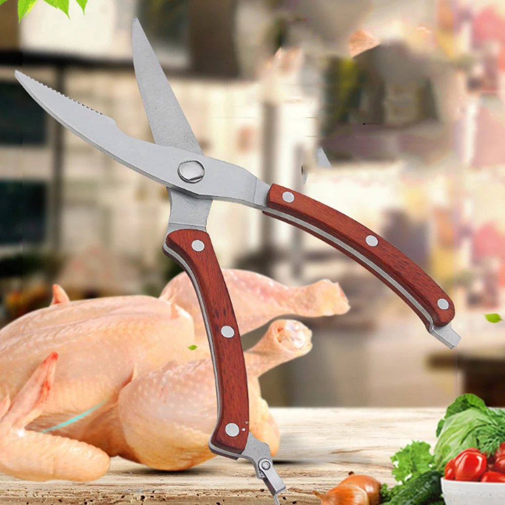 255mm Stainless Steel Scissors Kitchen Home Chicken Fish Bone Poultry Multipurpose Sharp Cutter Cook Shears Tool | Инструменты