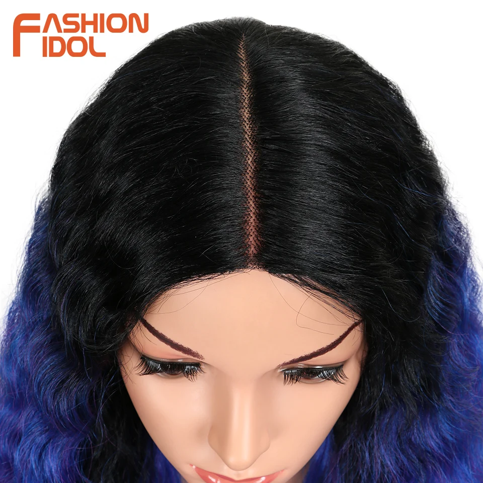Мода IDOL Hair 28 дюймов мягкий длинный кудрявый I парик на кружеве для черных женщин синтетические волосы термостойкие парики для женщин
