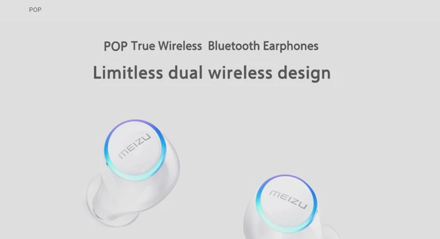 Оригинальные Meizu POP TW50 двойные беспроводные наушники, мини TWS гарнитура, спортивные наушники-вкладыши, водонепроницаемая гарнитура