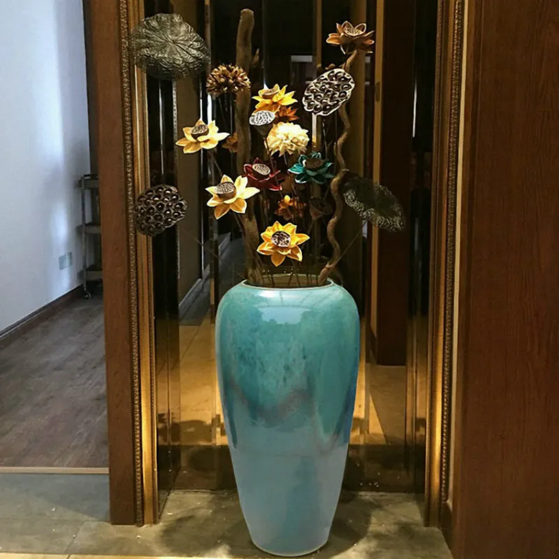 Longquan celadon цветок Модные маленькие украшения ваза для цветов керамическая чайная