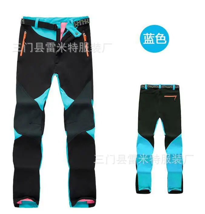 

Waterproof Softshell Winter Hiking Pants Men Camping Trekking Thermal Fleece Warm Ski Trousers Women Plus Size Polartec Pants