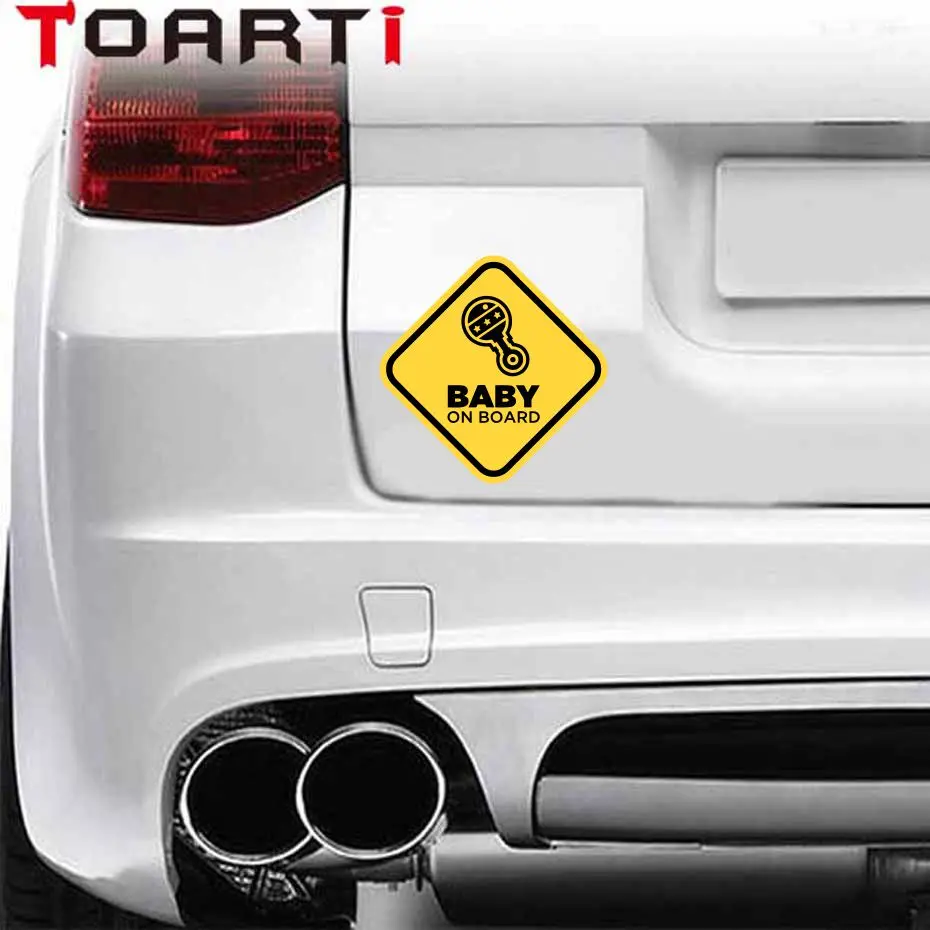 Lovely Baby On Board Car Stickers Cartoon Waterproof Vinyl Truck Warning Sign Auto Decal Bumper Body Window Decals | Дом и сад
