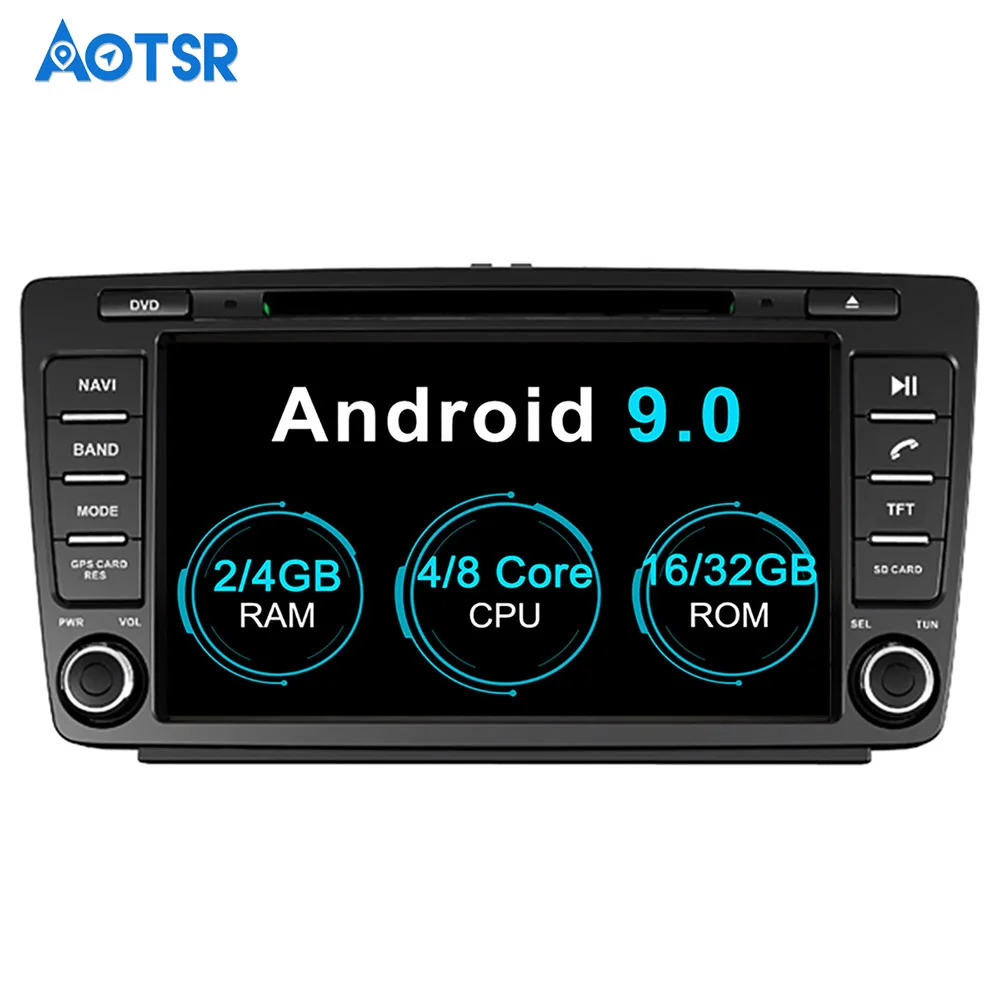 Aotsr Android 9 0 аудио спутниковый навигатор автомобильный DVD-плеер GPS-навигация