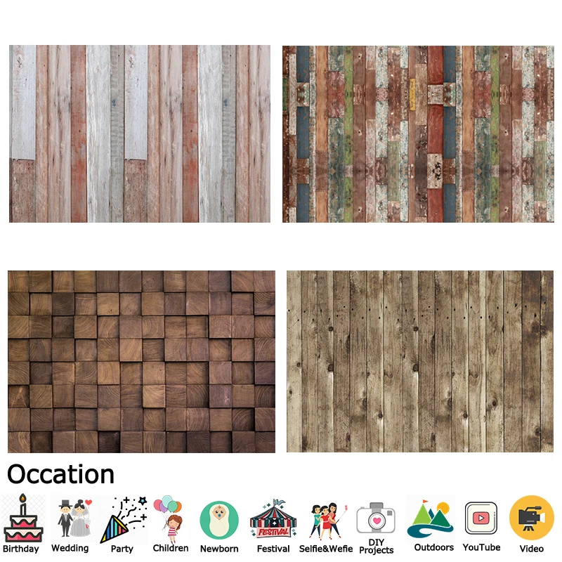 HUAYI пользовательские Shiplap Flatlay деревянная доска фон для фотографии с ракушками seastars Бирюзовый синий деревянный стол фото стенд W-650