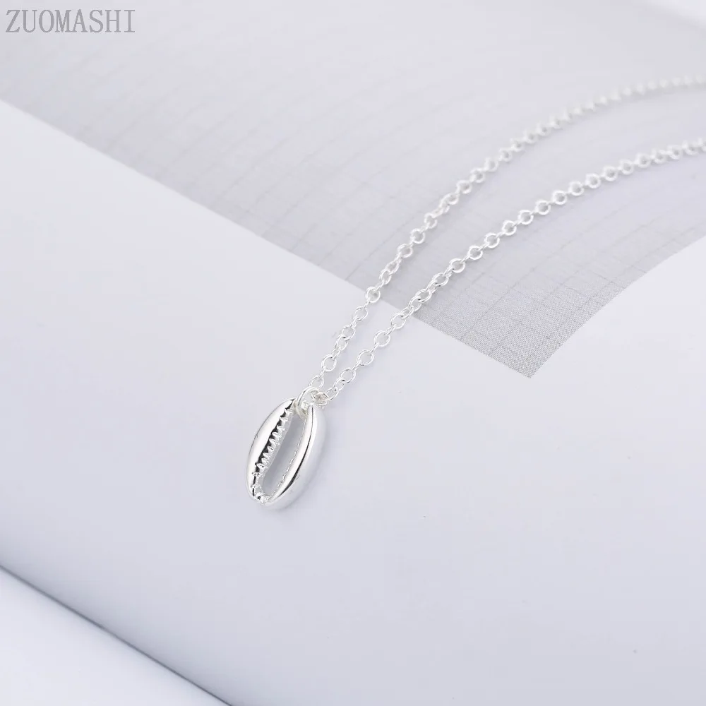 Женское Ожерелье из ракушек Cowrie простое винтажное ожерелье в богемном стиле