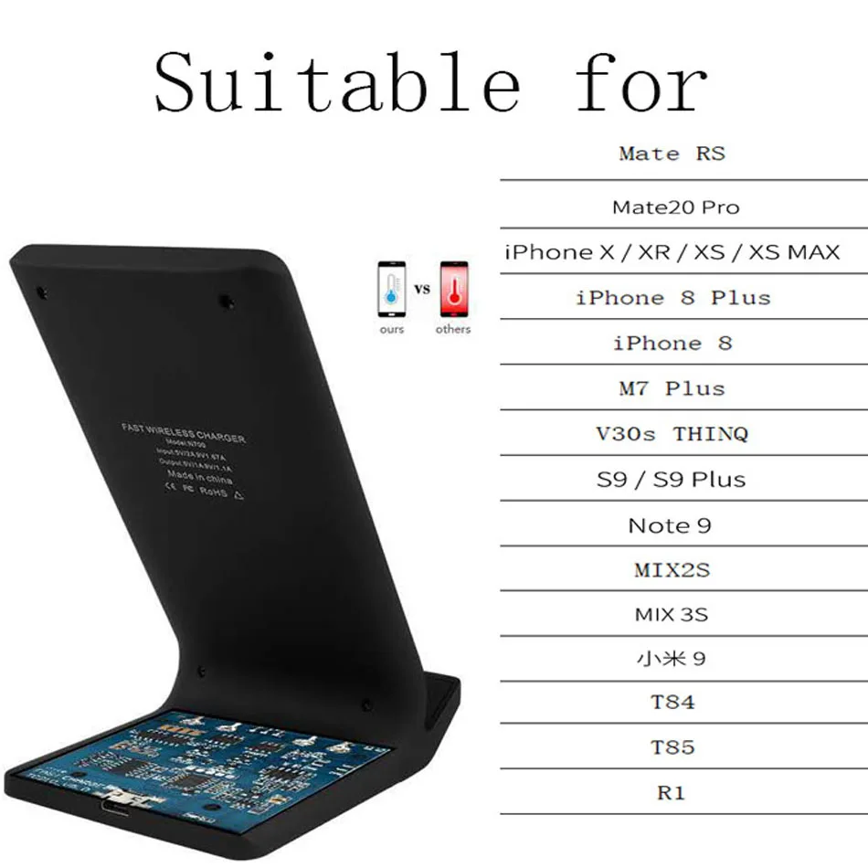 15 Вт Qi Беспроводное зарядное устройство для iPhone 11 pro Max 8 X XR XS 11pro max быстрая Беспроводная зарядка для samsung s10 S9 S8 plus s 10 s 9 s 8