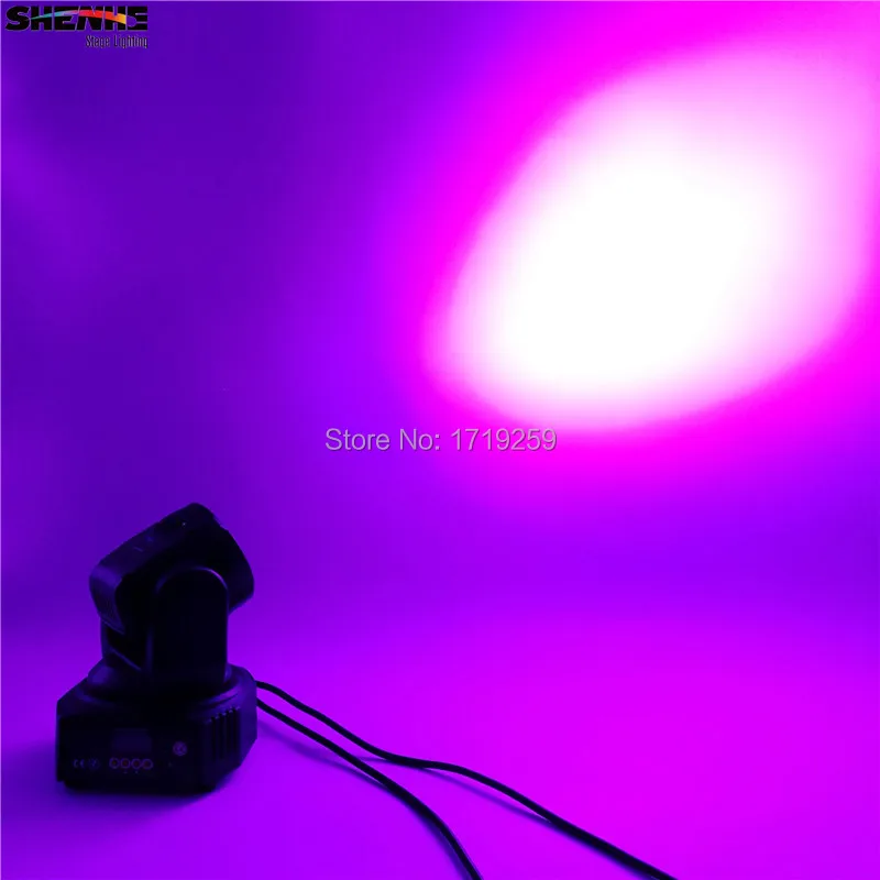 2 шт./лот Мини светодиодный движущийся световая головка 4x18 Вт RGBWA + УФ DMX