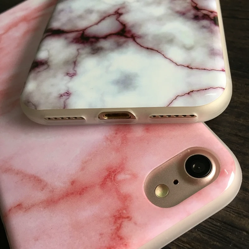 Чехол для телефона Kerzzil мягкий чехол из ТПУ с мраморным рисунком iPhone 7 6 8 Plus 5s SE