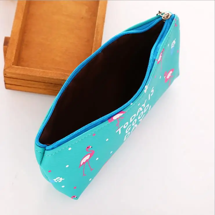 Kawaii креативный кожаный чехол для ручек с животными тканевый пенал карандашей etui a