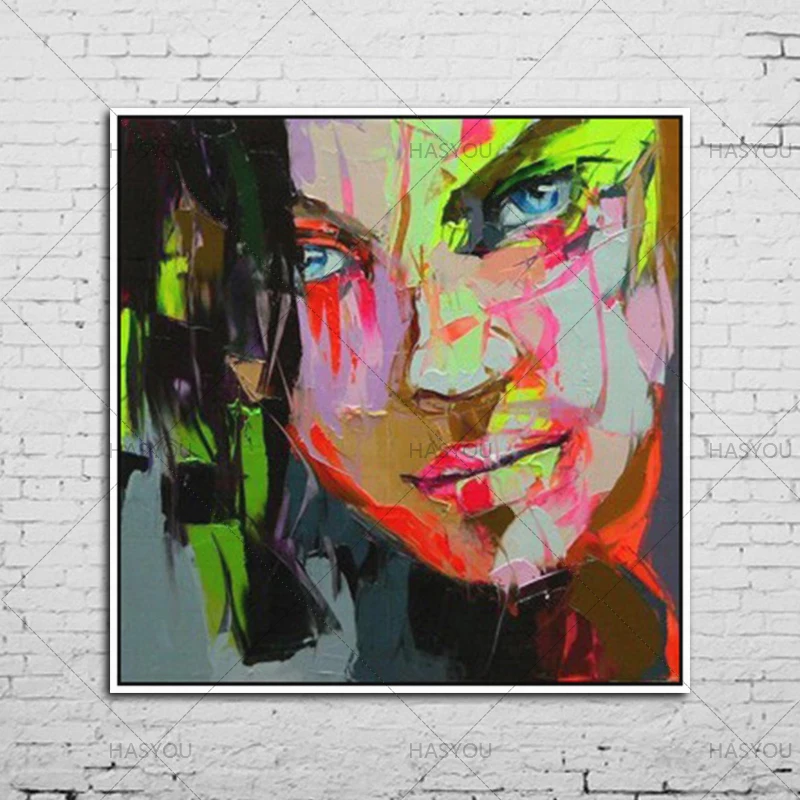Handmade new style oil paintings big size canvas wall art modern abstract sexy woman figures pictures for living room decor | Дом и сад