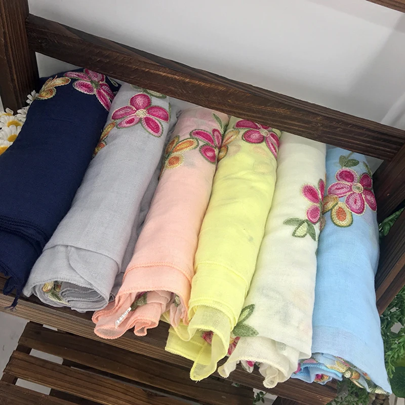Женский теплый шарф палантин с цветочной вышивкой|stoles for women|scarves stolespattern pashmina |