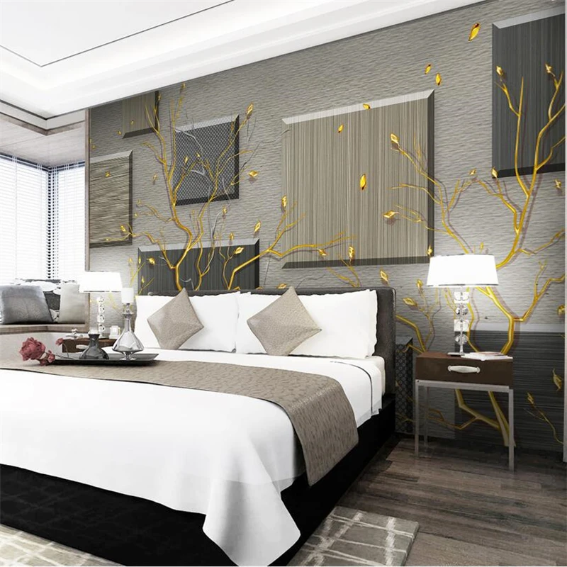 beibehang Custom Photo Wallpaper 3D Mural Modern Abstract Fortune Tree bedroom Background Wall papel de parede 3d wallpaper |