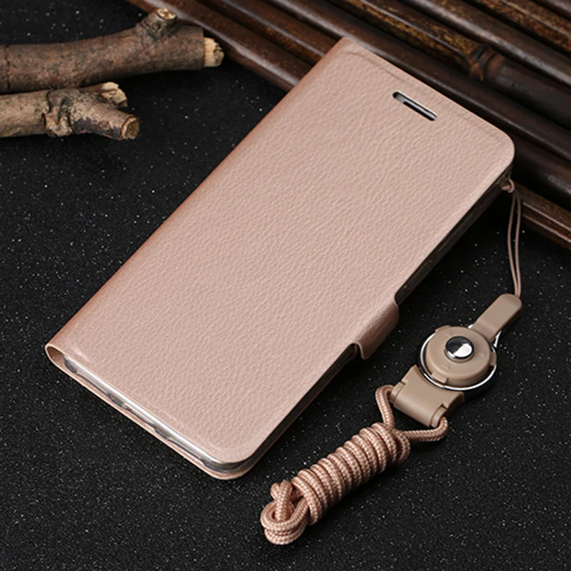 Кожаный чехол s для huawei Honor 6A, чехол с откидной крышкой, кожаный кошелек, чехол для карт, 5,0 дюймов, полная защита, милый чехол для телефона, задняя крышка - Цвет: Gold