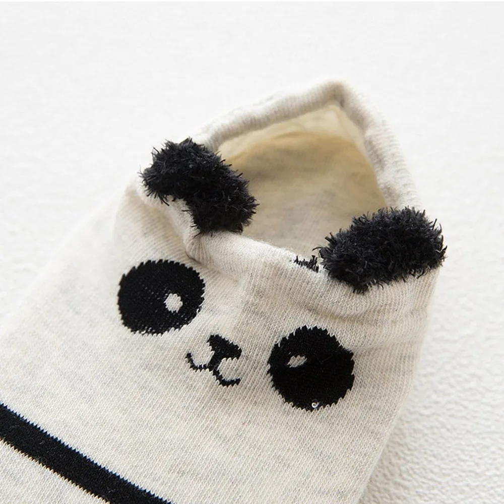 Осенне зимние дышащие хлопковые носки Kawaii С мультяшным рисунком Нескользящие