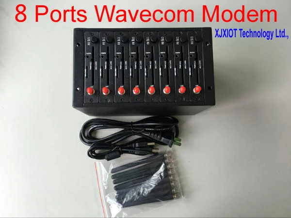 Xjx Горячая продажа 8 портов Wavecom Q24plus GSM GPRS модем пул USB интерфейс