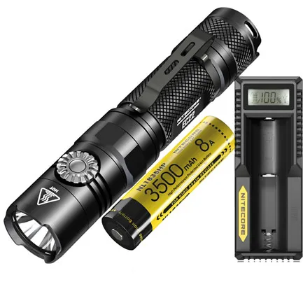 EC22 NL1835HP UM10 NITECORE EC22 тактильный фонарик CREE XP-L HD V6 max 1000 люмен бесступенчатая яркость луч бросок 185 метров факел - Испускаемый цвет: EC22 NL1835HP UM10