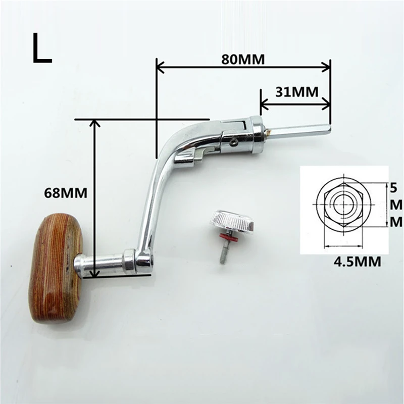 Универсальный деревянная ручка Рыболовная катушка рукоятки рок Arm спиннинг