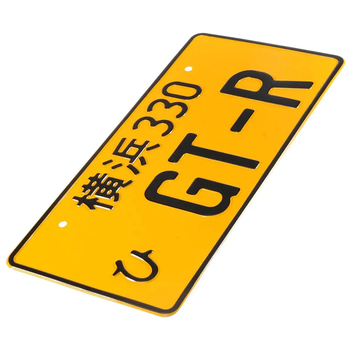 New Universal Japanese Car Numbers License Plate Aluminum Tag for Jdm Kdm Racing Car Motorcycle Multiple Color