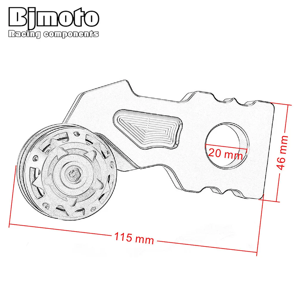 BJMOTO Z 900 запчасти для мотоцикла CNC натяжители цепи Catena с катушками Kawasaki Z900 2017 2020