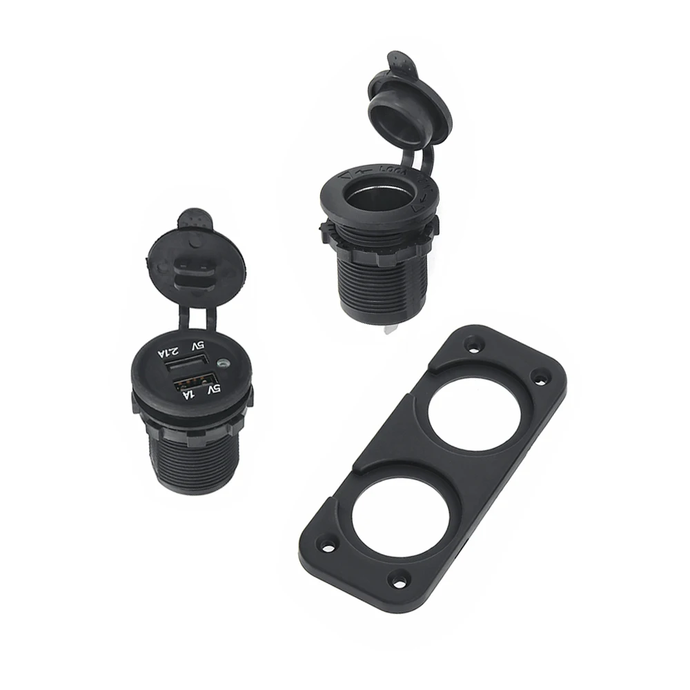 2021 12V Dual USB Автомобильное зарядное устройство розетка для автомобильного