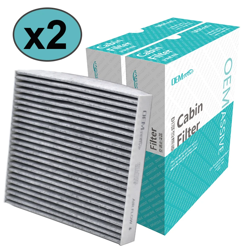 2x автомобильный воздушный фильтр с активированным углем для Toyota Camry Prius Corolla Lexus GS