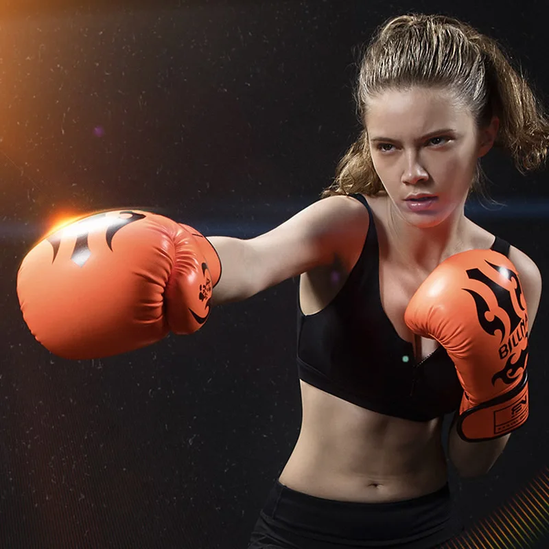 

Power Guidance Adult Fighting Sports Gloves For MMA Muay Thai Boxing Gloves Sanda Equipment Fitness Exercise Trainging