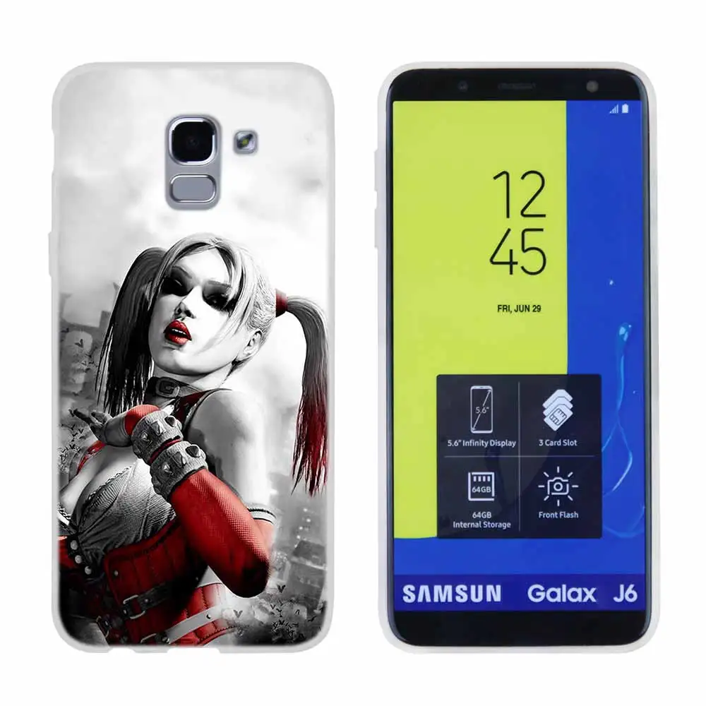 as the picture 13 Мягкий чехол из ТПУ для samsung Galaxy J6 J8 J3 J5 J7 J4 Plus EU Prime Pro Ace j610 Joker and Harley Quinn - Цвет: as the picture 13
