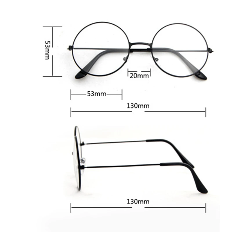 Классическая винтажная оправа для очков круглые линзы плоское оптическое