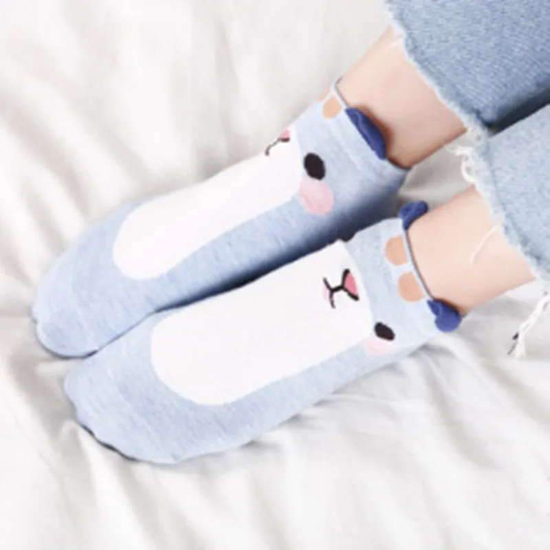 Женские красивые хлопковые носки с изображением котенка meias женские Kawaii Calcetines