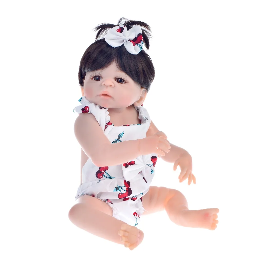 48 см силиконовая кукла bebe reborn baby настоящая Милая Короткая Детская Принцесса для