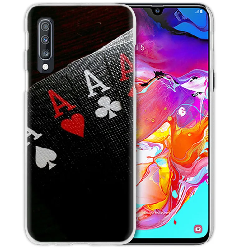 Покер "," джокер "Harley чехол для samsung Galaxy A50 A70 A20e A40 A30 A20 A10 A8 A6 плюс A9 A7 жесткий прозрачный поликарбонатный чехол для телефона Coque