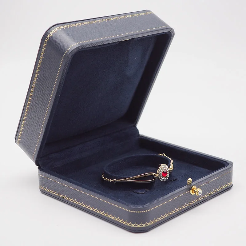 Diamond jewellery boxes and packaging leather paper Bangle case jewelry organizer gift box. | Украшения и аксессуары