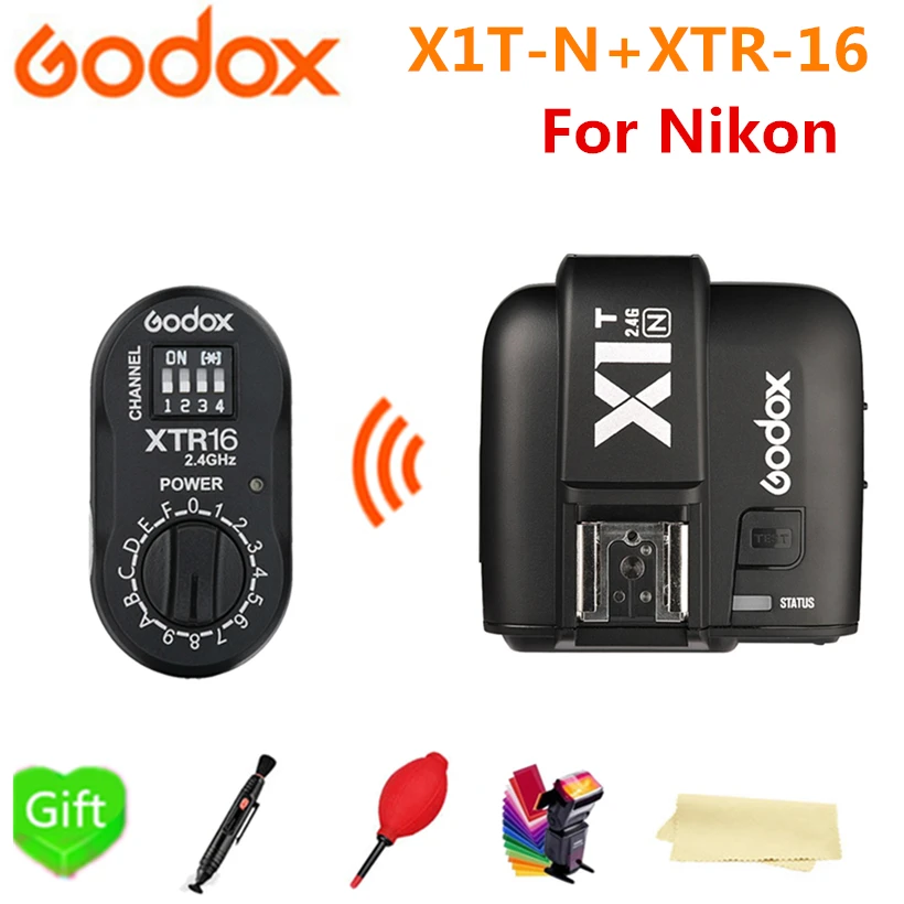 Godox X1T N Беспроводной TTL HSS передатчик X1TN тигра + XTR 16 2 4G Мощность Управление вспышки