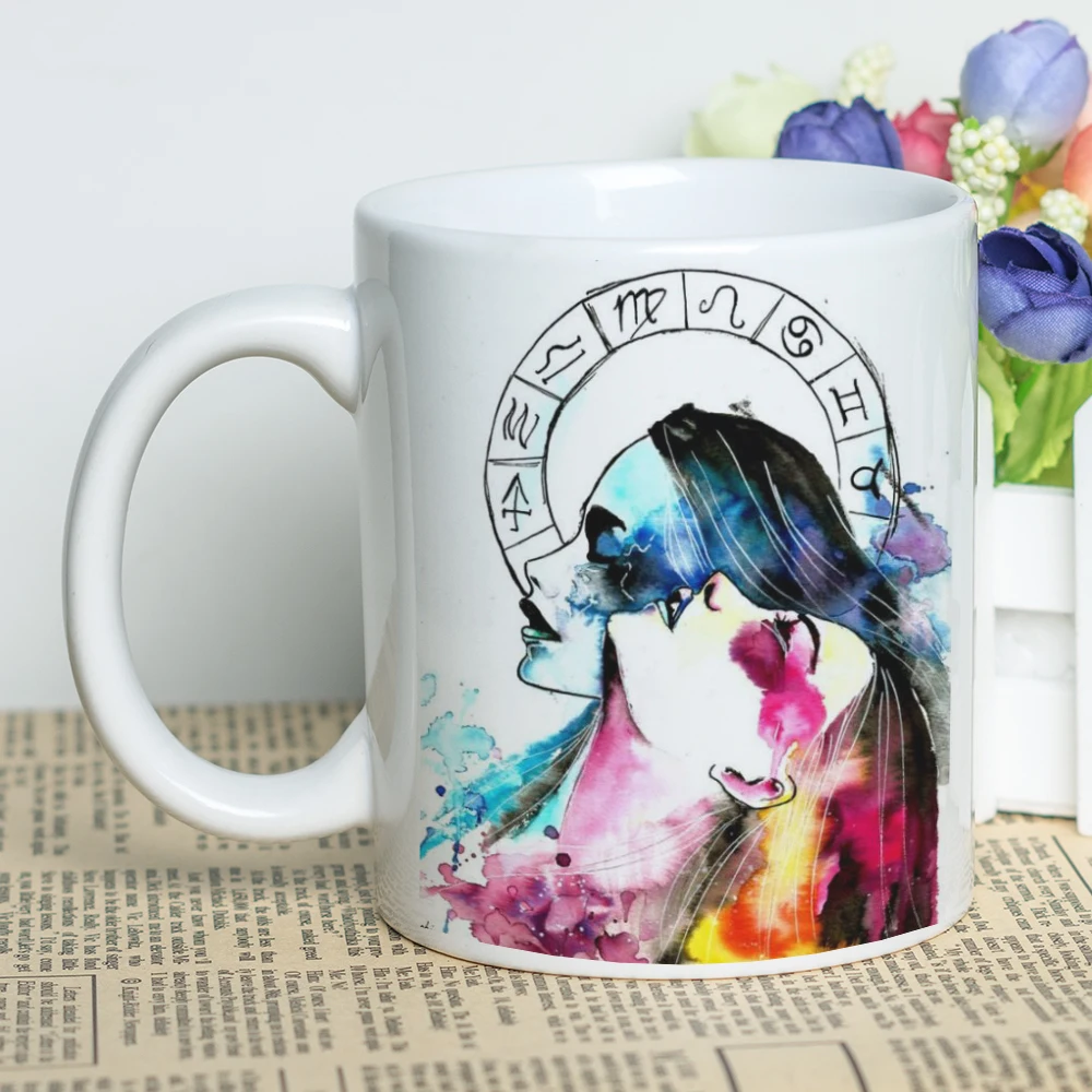 MAYREY 11oz керамическая сублимационная кружка Созвездия подарок Знаки зодиака