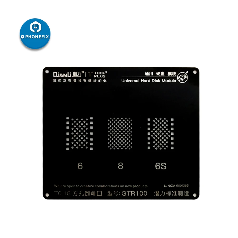 QianLi трафареты для реболлинга NAND BGA реболлинг трафарет Ремонт iPhone 5S 6 6S 7 7Plus 8 8P