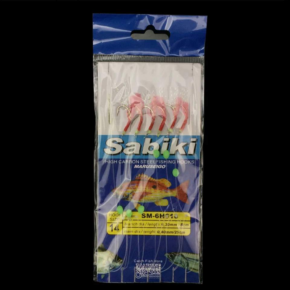 Рыболовные Крючки Sabiki 6 шт./лот ISE для морской рыбалки рыболовные крючки ловли