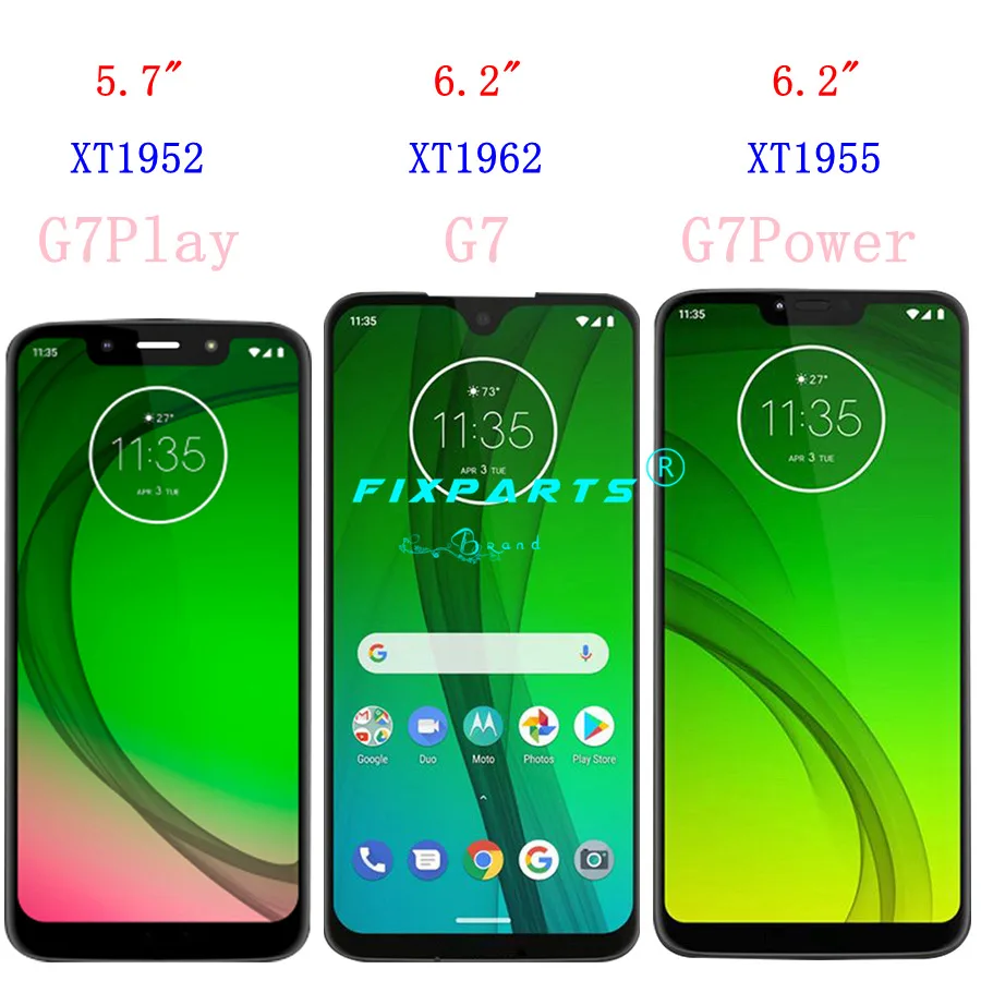Оригинальный для Motorola Moto G7 XT1962 LCD Play дисплей сенсорный экран Сенсорная панель