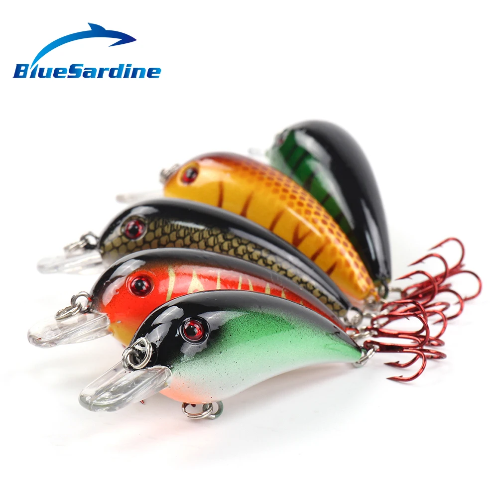 BlueSardine 5 шт. 7 6 г см кривошипная приманка рыболовная гольян жесткая пластиковая