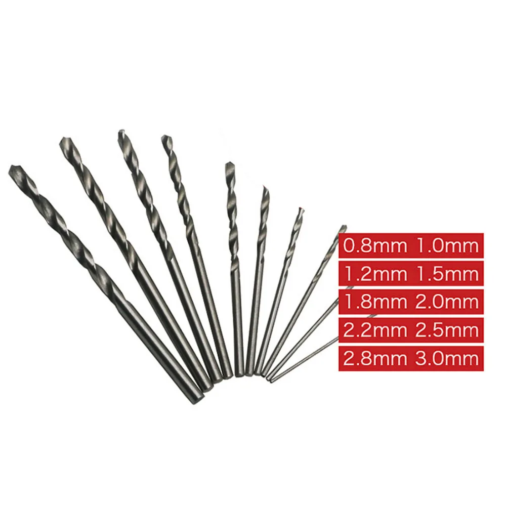 

Mini High Speed 10Pcs/set White Steel Twist Drill HSS Bit Set For Dremel Rotary Tool High Quality