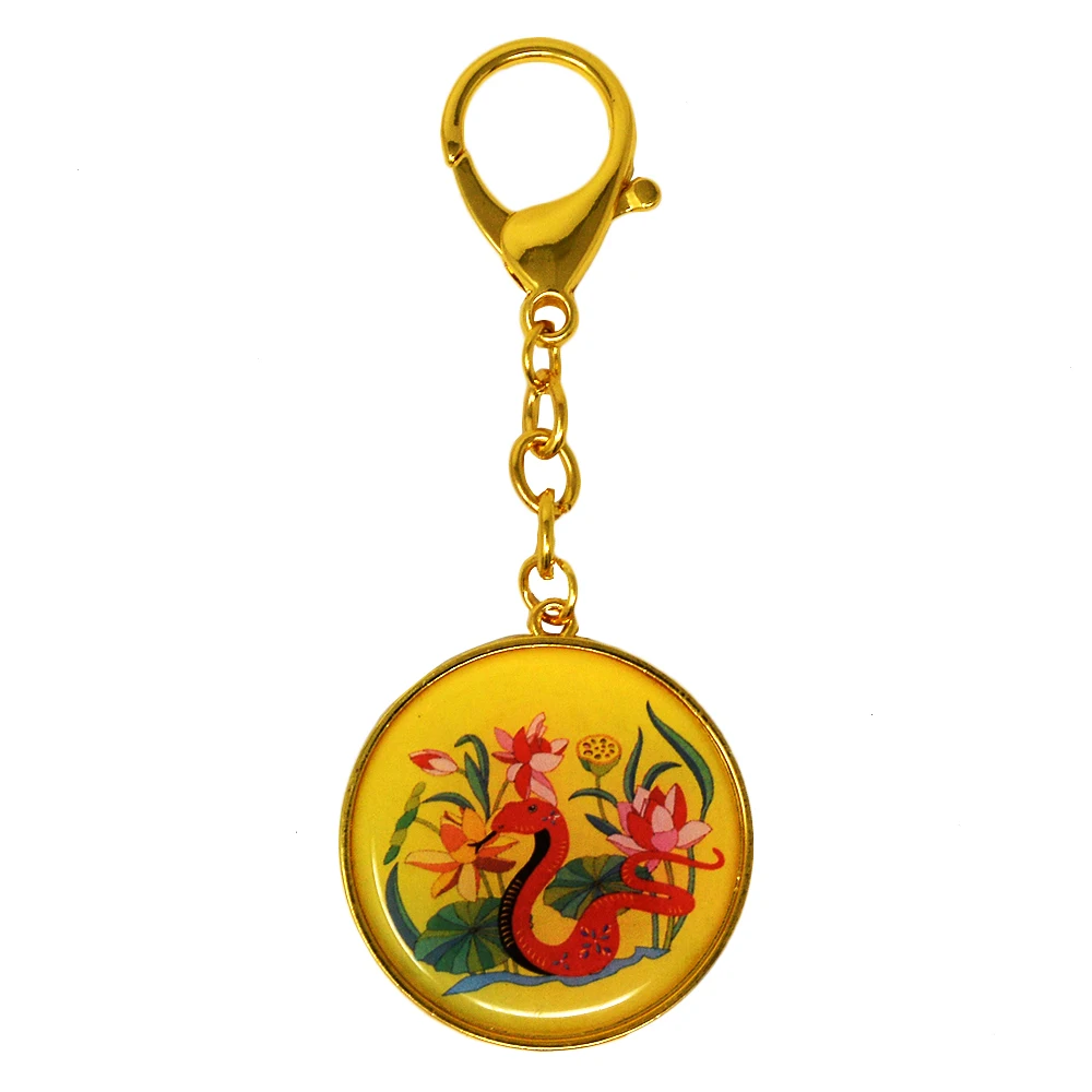 12 животных знак Wish Amulet фэн шуй Змея брелок | Дом и сад