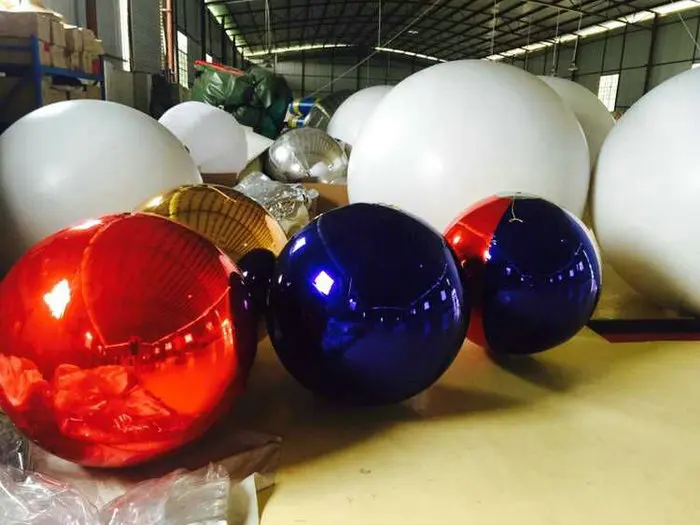 Надувной зеркальный шар из ПВХ диаметром 2 м/декоративный используемый для