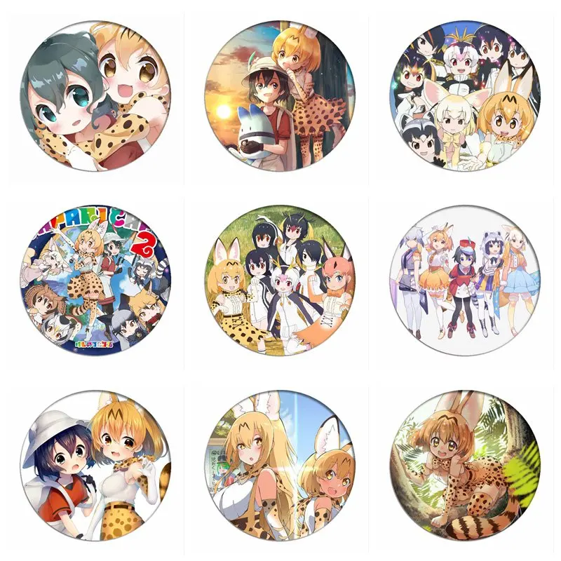 Брошь с изображением знаменитостей из аниме Kemono| |